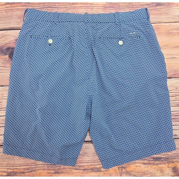 RLX Ralph Lauren Mens Golf Shorts 35 Blue Geometric Performance - Picture 2 of 8